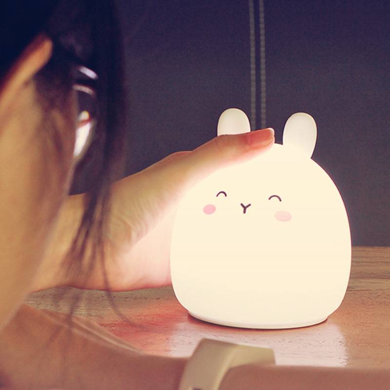 Silicone Cute Rabbit Rechargeable Light