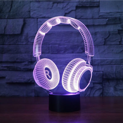 Bedroom Desk Lamp Headphone Handle 7 Color-changing Decorative Lights